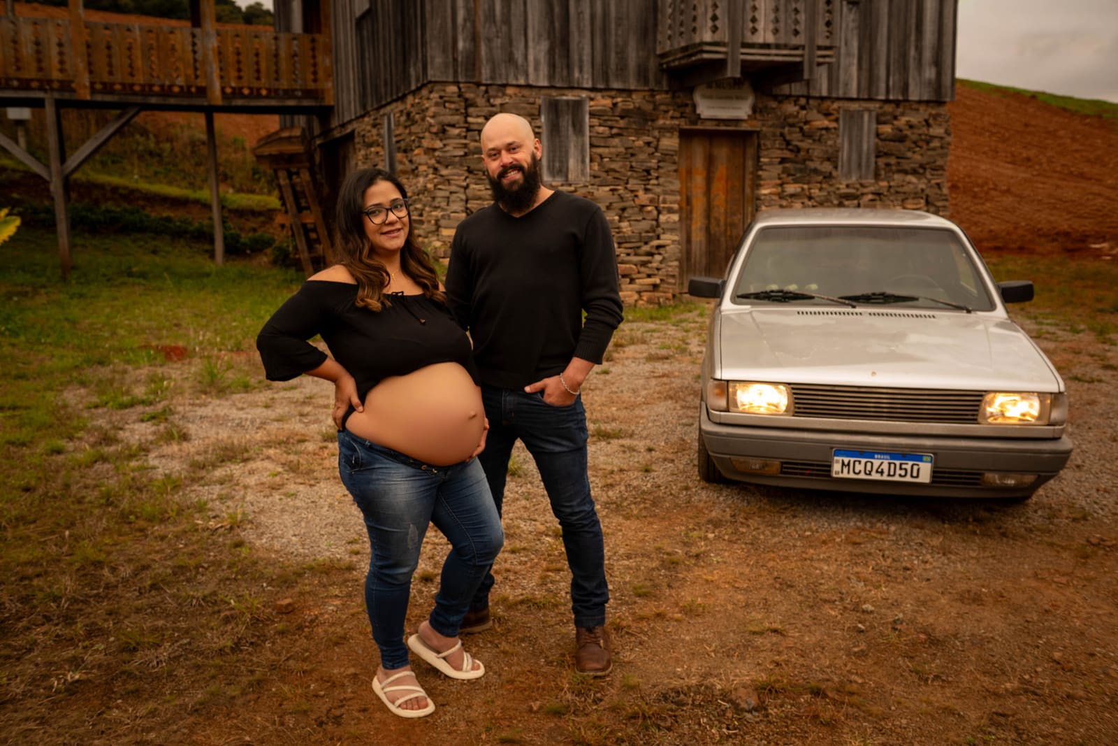 Ensaio gestante de Antonella fotografado em Tapejara